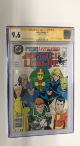 Justice League (1987) # 1 (CGC 9.6 SS) Signed Kevin Maguire • CPV • Story Giffen