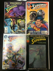 SUPERMAN #104,105,500,530 4PC LOT (VF) BACK FROM THE DEAD!! GREEN LANTERN!! 1995