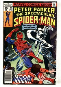 SPECTACULAR SPIDER-MAN #22 Early Moon Knight appearance FN 