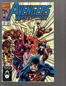 12 Marvel Comics Avengers West Coast #49 51 52 55 61 69 71 72 73 74 75 81 EK22