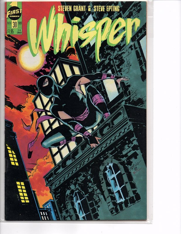 First Comics Whisper #29 & 30 NM Steven Grant Steve Epting