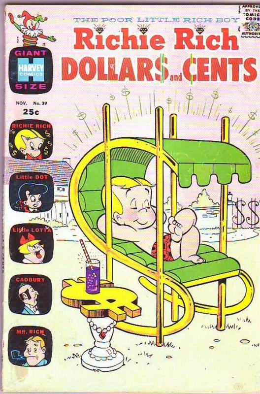 Richie Rich Dollars and Cents #39 (Nov-70) VG/FN Mid-Grade Richie Rich