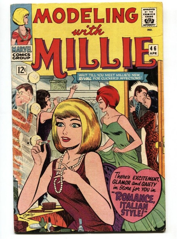 Modeling With Millie #46 1966-Marvel-paper dolls-hair styles-fashions-VG