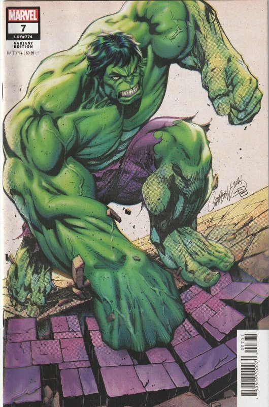 Hulk # 7 J Scott Campbell Cover NM Marvel Donny Cates [G2]