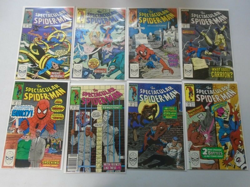 Spectacular Spider-Man lot 46 different #138-184 8.0 VF (1988-92 1st Series)