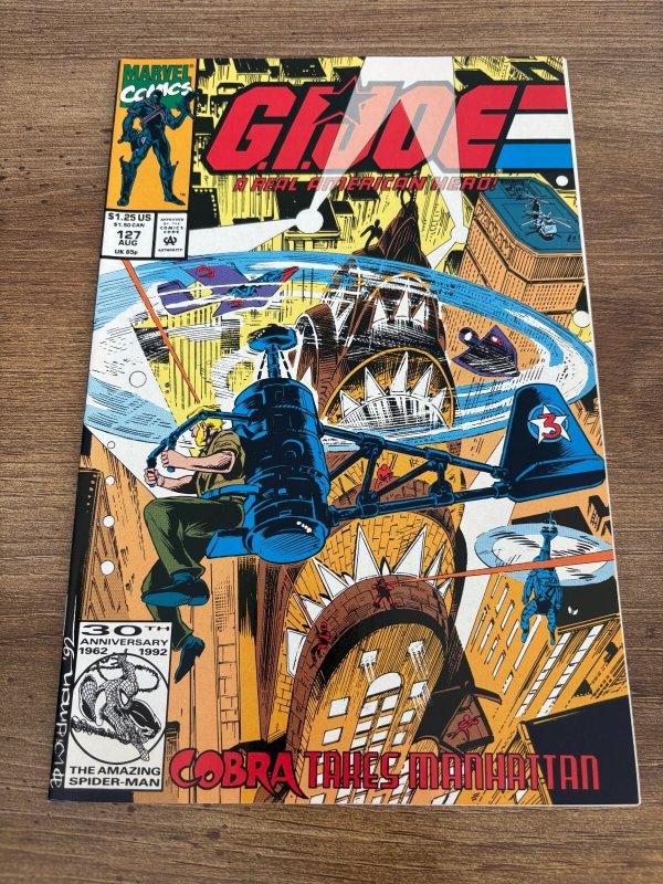 G.I. Joe # 127 NM Marvel Comic Book Snake Eyes Duke Cobra Storm Shadow 7 J441