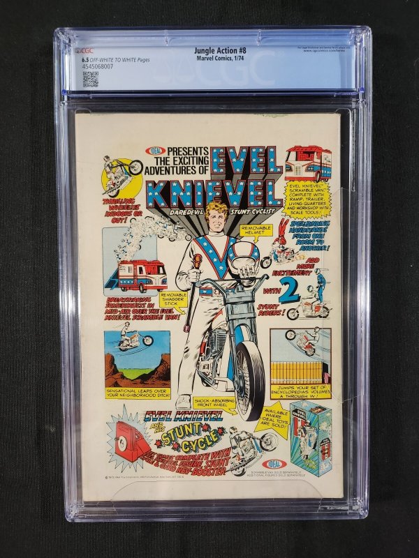 Jungle Action #8 - Origin Black Panther / Rich Buckler (CGC 6.5) 1974