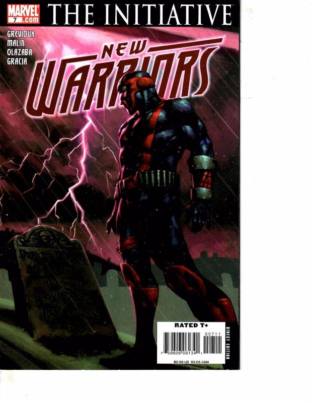 Lot Of 2 Marvel Comic Books New Warriors #7 and Nightstalkers #1 Iron Man MS20