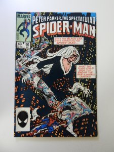 The Spectacular Spider-Man #90 (1984) FN- condition stain back cover