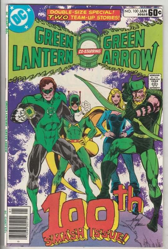 Green Lantern #100 (Jan-78) NM- High-Grade Green Lantern, Green Arrow, Black ...