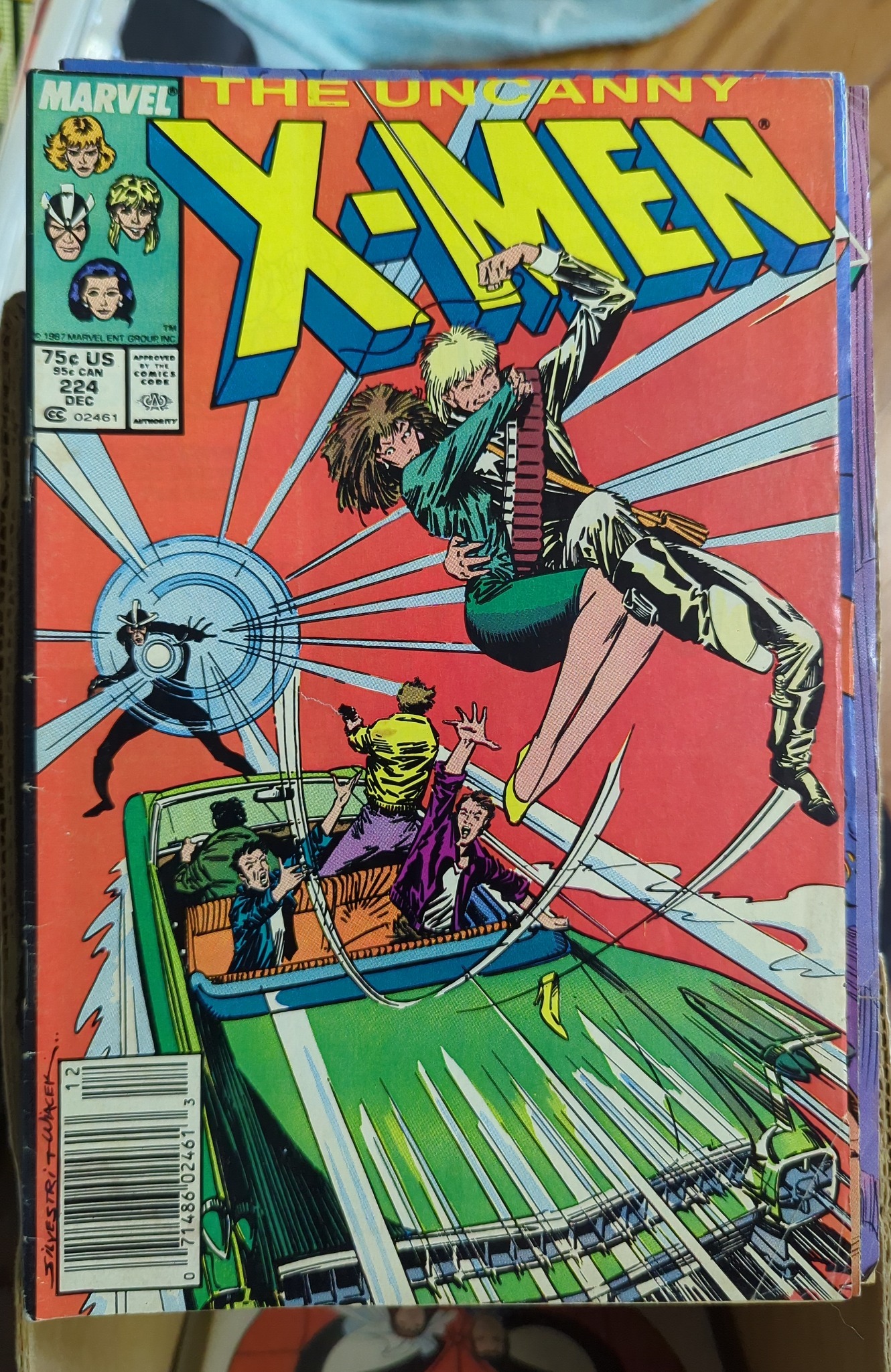 The Uncanny XMen 224 Newsstand Edition (1987) Comic Books Copper