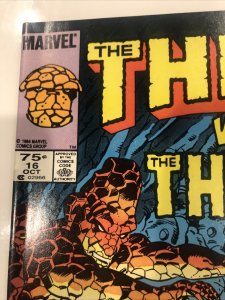 The Thing (1984) # 16 (NM) Canadian Price Variant • CPV • Mike Carlin • Marvel