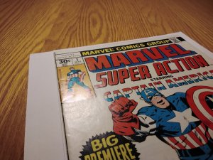 Captain America Marvel Super Action #1 (1977) Avengers Black Panther Thor