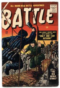 Battle Comics #56 1958- Atlas war- red devils strike F/VF