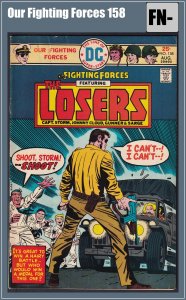 Our Fighting Forces 158 (1975) FN- Bronze Age DC War Comics Kirby Art