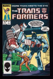 Transformers #7 - Art by Mark Bright & Brad Joyce 1st Print (8/8.5) 1985