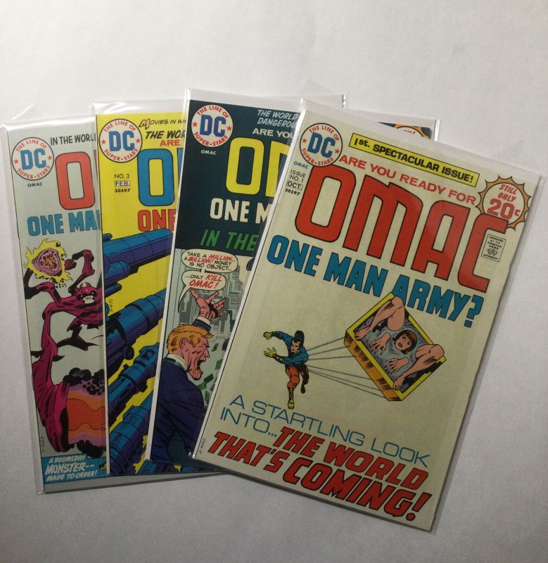 Omac 1 2 3 4 Lot Run Set Near Mint Nm Dc Comics