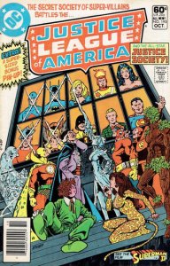 Justice League of America #195 (Newsstand) FN ; DC | George Perez Justice Societ