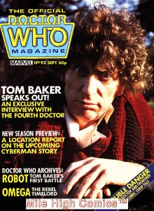 DOCTOR WHO MAGAZINE #92 Fine