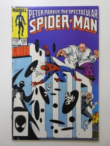 The Spectacular Spider-Man #100 Direct Edition (1985) vs The Spot! NM- Condition