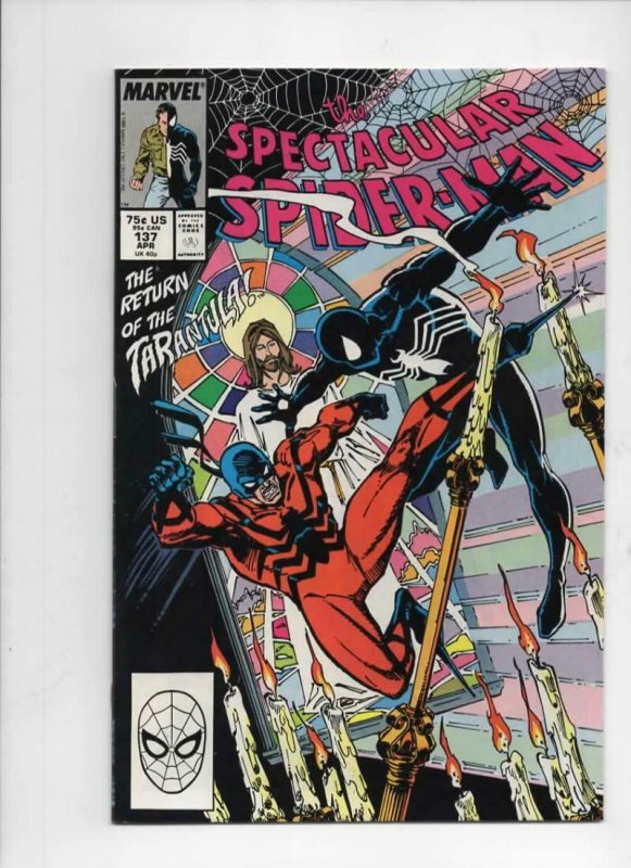 Peter Parker SPECTACULAR SPIDER-MAN #137 VF/NM Tarantula 1976 1988 more in store