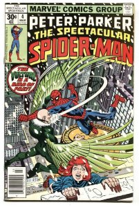 SPECTACULAR SPIDER-MAN #4 comic book 1976 high grade copy