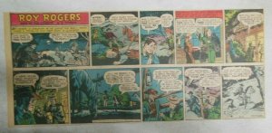 Roy Rogers Sunday Page by Al McKimson from 5/21/1950 Size 7.5 x 15 inches