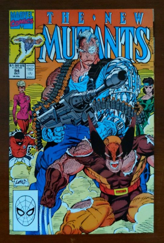 New Mutants #94 - Cable Battles Wolverine! Rob Liefeld Louise Simonson - 1990