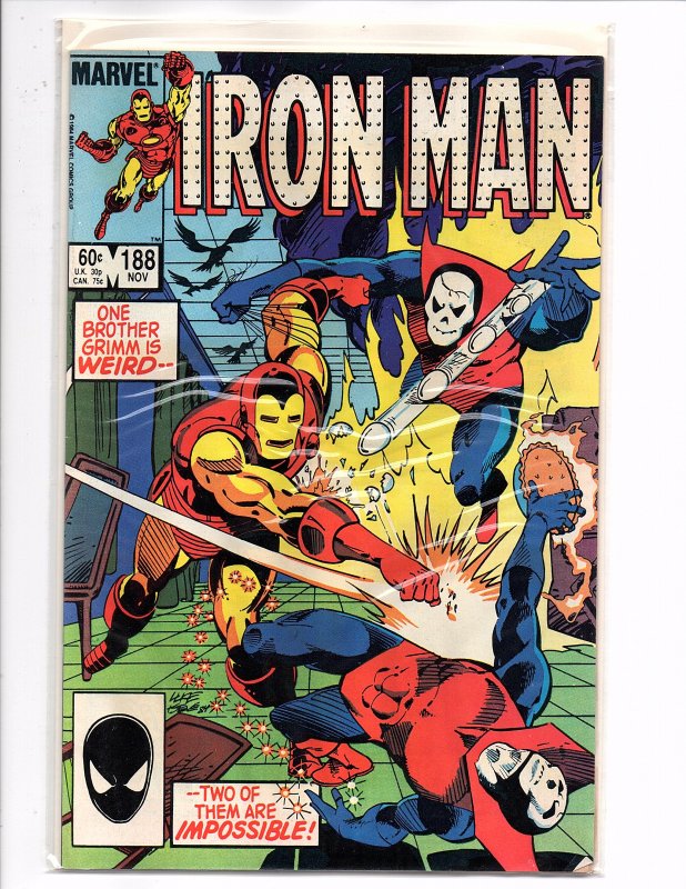 Marvel Comics Iron Man #188 Brothers Grimm Denny O'Neil Story