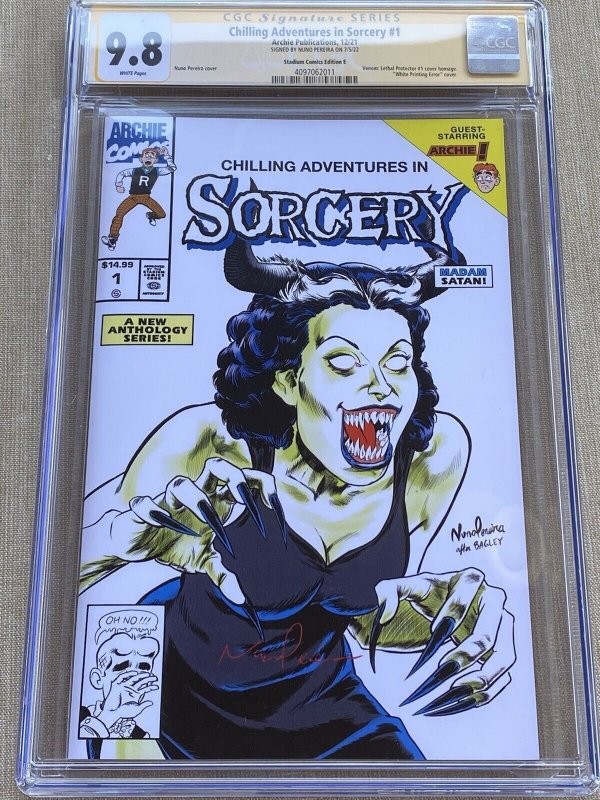 Archie Chilling Adventures In Sorcery Lethal Protector WhiteError 10Made CGC 9.8