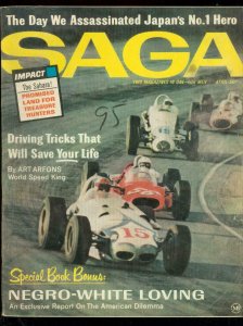 Saga Magazine April 1965-Congo Murders - Indy Racing