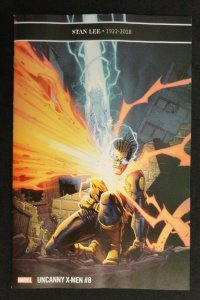 Uncanny X-Men #8 2 Variant + Reg Cover Set + Stan Lee Tribute NM LOT of 3
