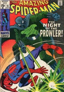 The Amazing Spider-Man #78 Regular Edition (1969)1st App Prowler Comic VG 4.0