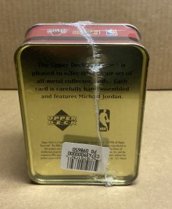 1996 Upperdeck Michael Jordan 6-Card Metal Tin Set (Factory sealed Mint)