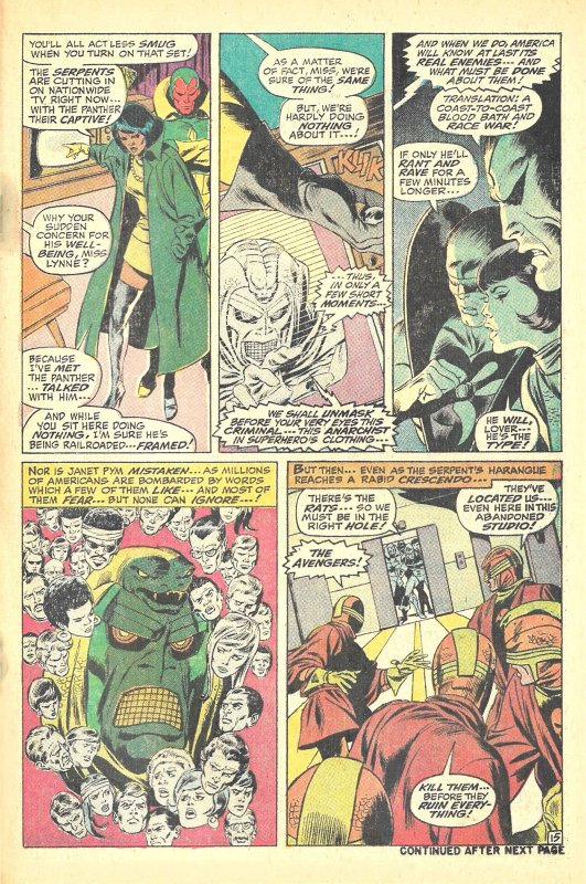 THE AVENGERS #74(Mar1970) 6.5 FN+ Roy Thomas! John Buscema! Rogue BLACK PANTHER!