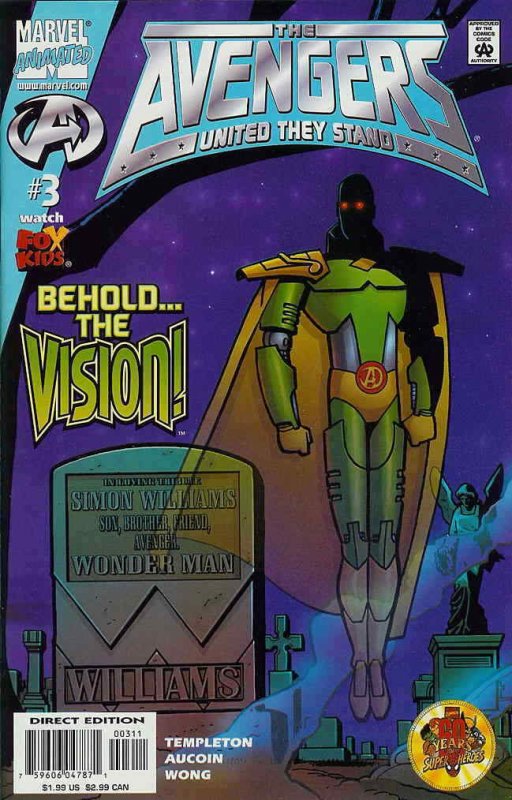 Avengers: United They Stand #3 VF/NM; Marvel | the Vision - we combine shipping 