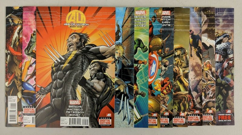 Age of Ultron #1-10 + 10 AI Full Run (Marvel 2013) Brian Michael Bendis (9.2)