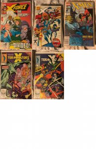 Mixed Lot of 5 Comics (See Description) X Force, X Terminators, X Men