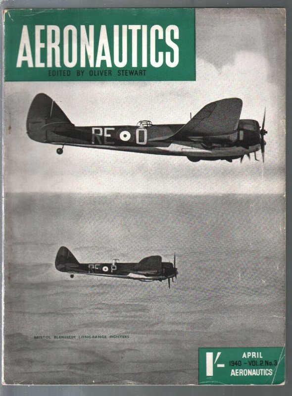 Aeronautics 4/1940-WWII-RAF-Bristol Fighters-aviation pix & info-British pub-FN