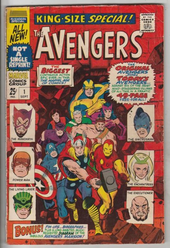 Avengers, the King-Size Annual #1 (Nov-67) VG/FN Mid-Grade Avengers