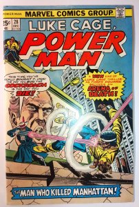 Power Man #28 (6.5, 1975) mark Jewelers