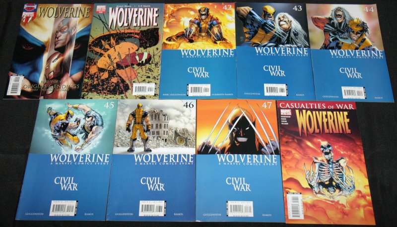 Marvel WOLVERINE & WOLVERINE ORIGINS 64pc Mid-High Grade Comic Lot VF-NM X-Men