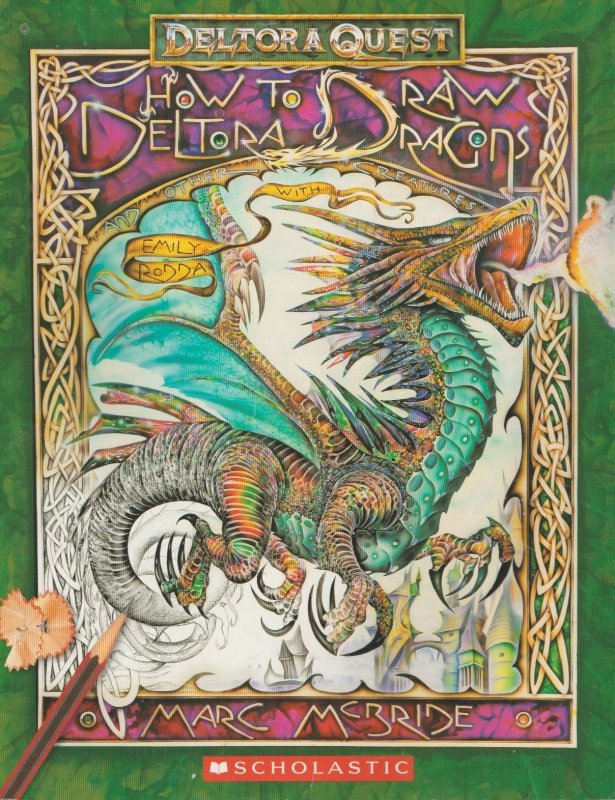 HOW TO DRAW DELTORA DRAGONS BOOK SCHOLASTIC NEW UNMARKED FANTASY STORY ART CONAN