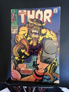 Thor #155 (1968) Affordable-grade 1st Mangog! Jack Kirby cover key! VG Wow