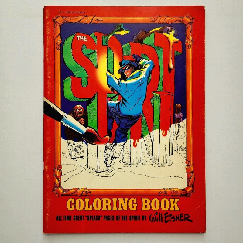 THE SPIRIT: Coloring Book (1974) FN/Clean! GREATEST SPLASH PGS By WILL EISNER