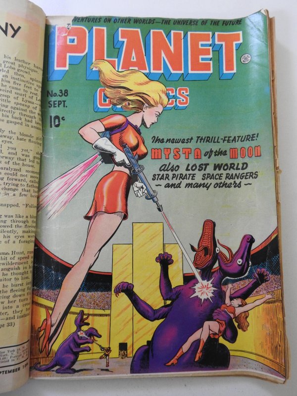 Planet Comics #38 (1945) GD-, GD Cond Double Cover 2 centerfold wraps detached