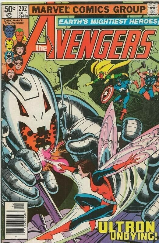 Avengers #202 ORIGINAL Vintage 1980 Marvel Comics Ultron