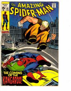 Amazing Spider-Man # 81 FN Marvel Comic Book Silver Age Stan Lee Ditko J267