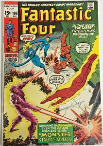 FANTASTIC FOUR#105 FN/VF 1970 MARVEL BRONZE AGE COMICS