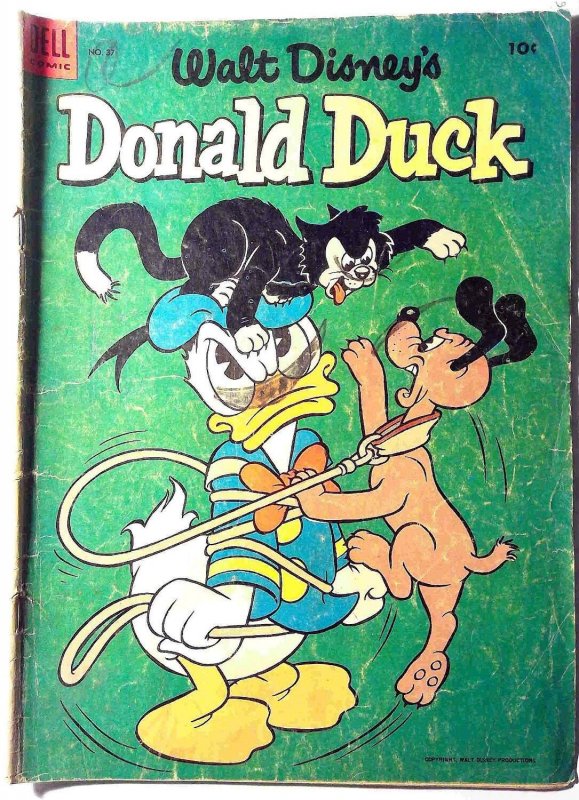 Donald Duck #37 (1954) Dell Comics Walt Disney 1st Print Comic Book